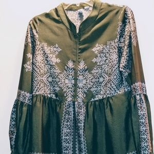 Anthropologie Konrad & Joseph, Olive/Grey Tunic, S